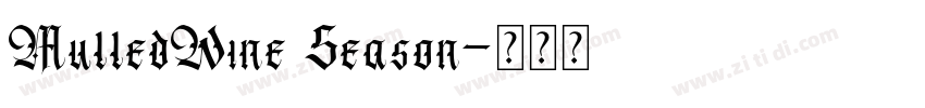 MulledWine Season字体转换